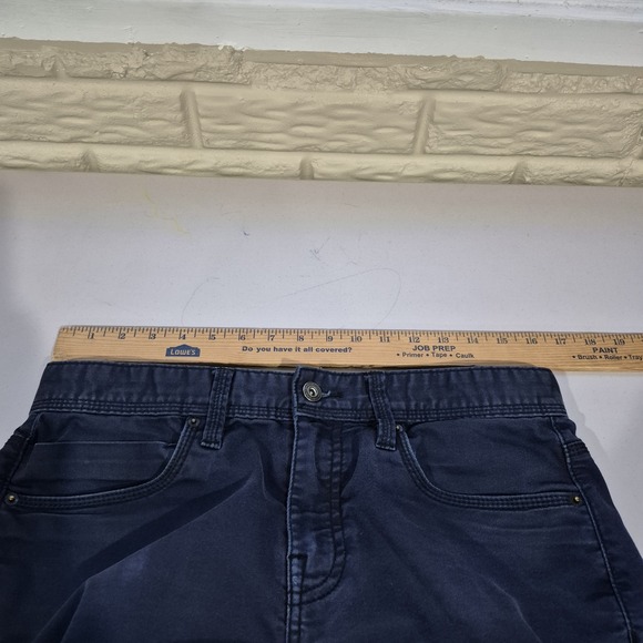 Prana Pants Mens 31x32 Blue Bridger Slim Taper Jean Organic Cotton Work *Flaws - Picture 12 of 15